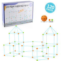 Kids DIY Building Castle Tent Toy with Blocks Game House